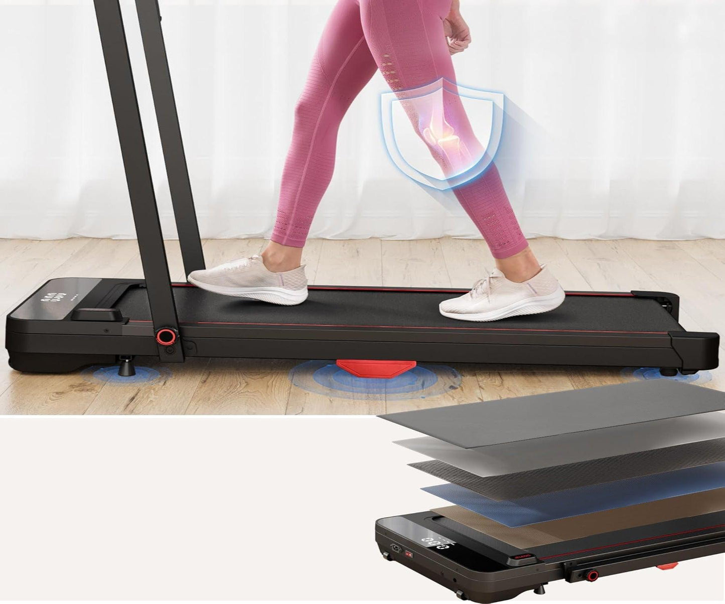 Premium Elektrisches Laufband mit Griff 12 km/h